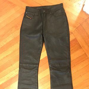 Bootcut Diesel Leather Jeans